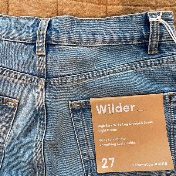 Wilder high rise wide leg cropped jeans, Dillon- 27 - Picture 1 of 7